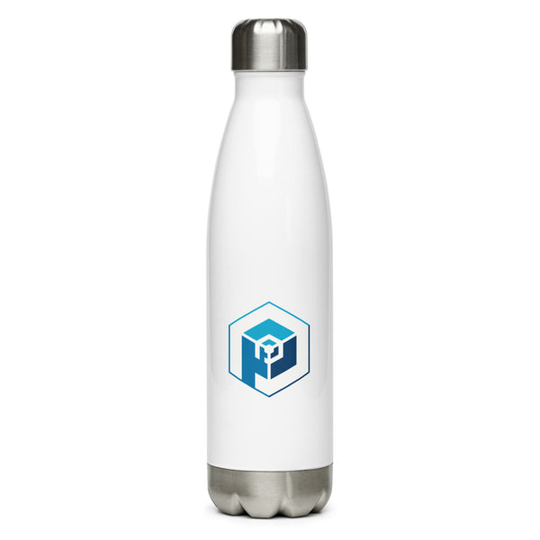 Stainless Steel Water Bottle <br>[Blue/White Logo & Blue Hexapod]