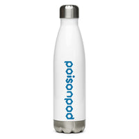 Stainless Steel Water Bottle <br>[Blue/White Logo & Blue Hexapod]