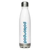 Stainless Steel Water Bottle <br>[Blue/White Logo & Blue Hexapod]