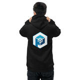 Unisex Eco Hoodie - Pullover <br>[Blue Hexapod & Blue/White Logo]