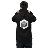 Unisex Eco Hoodie - Pullover <br>[Grey Hexapod & Grey/White Logo]