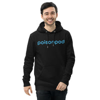 Unisex Eco Hoodie - Pullover <br>[Blue Hexapod & Blue/Black Logo]