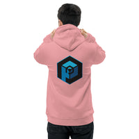 Unisex Eco Hoodie - Pullover <br>[Blue Hexapod & Blue/Black Logo]