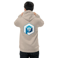 Unisex Eco Hoodie - Pullover <br>[Blue Hexapod & Blue/White Logo]