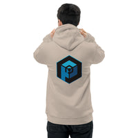 Unisex Eco Hoodie - Pullover <br>[Blue Hexapod & Blue/Black Logo]