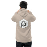 Unisex Eco Hoodie - Pullover <br>[Grey Hexapod & Grey/White Logo]