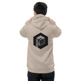 Unisex Eco Hoodie - Pullover <br>[Grey Hexapod & Grey/Black Logo]