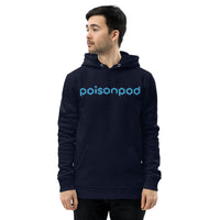 Unisex Eco Hoodie - Pullover <br>[Blue Hexapod & Blue/Black Logo]