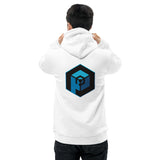 Unisex Eco Hoodie - Pullover <br>[Blue Hexapod & Blue/Black Logo]