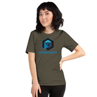 Short-Sleeve Unisex T-Shirt <br>[Blue/Black Logo & Blue Hexapod]