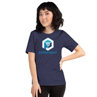 Short-Sleeve Unisex T-Shirt <br>[Blue/White Logo & Blue Hexapod]