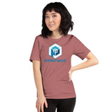 Short-Sleeve Unisex T-Shirt <br>[Blue/White Logo & Blue Hexapod]