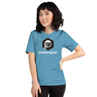 Short-Sleeve Unisex T-Shirt <br>[White Logo & White Hexapod]