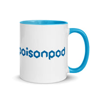 Mug with Colour Inside <br>[Blue/White Logo & Blue Hexapod]